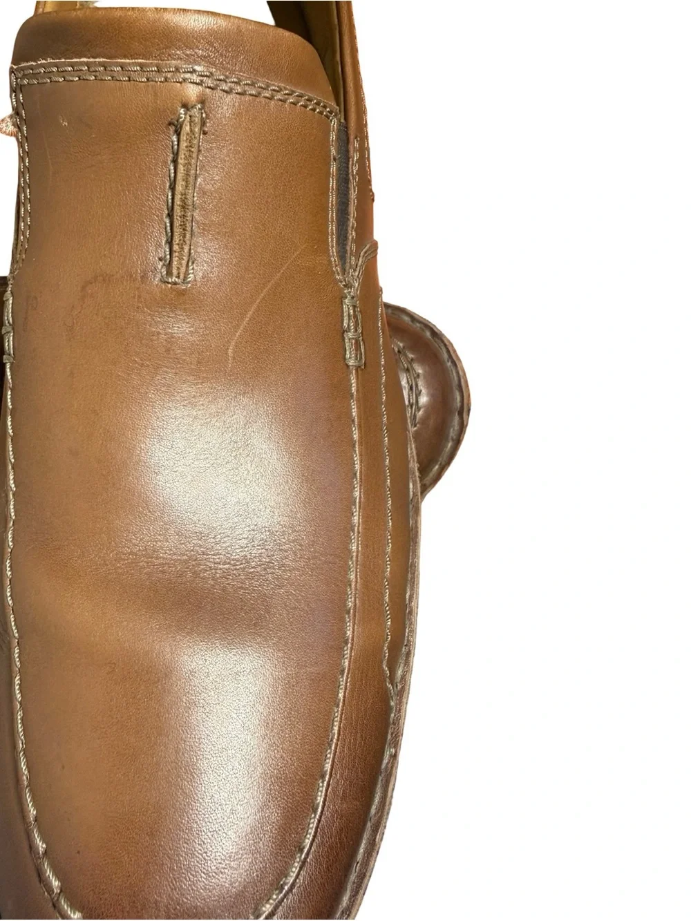 Clarks Northam Racer Slip On Leather‎ Loafer Cognac Men's 13